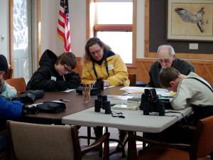 Before heading outside to count, kids will learn about bird silhouettes and where to look for birds.