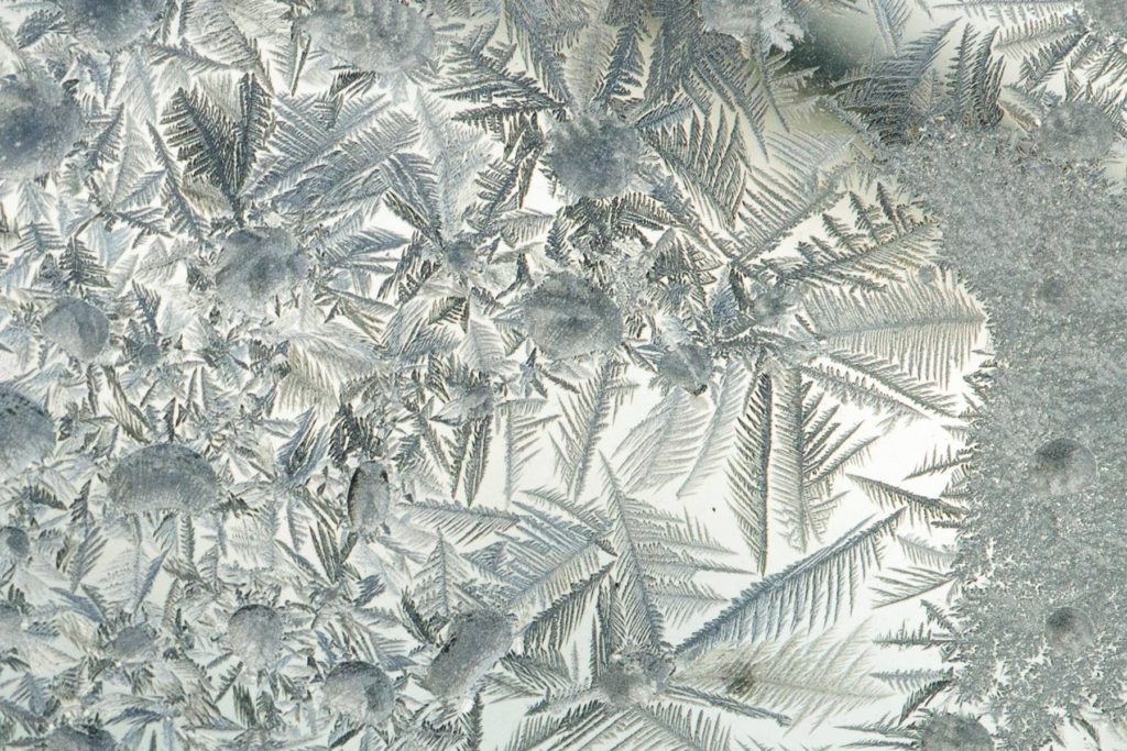 photo of frost on window pane